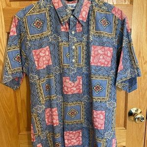 Reyn Spooner 1/4 Button-down Shirt Men’s size Lg